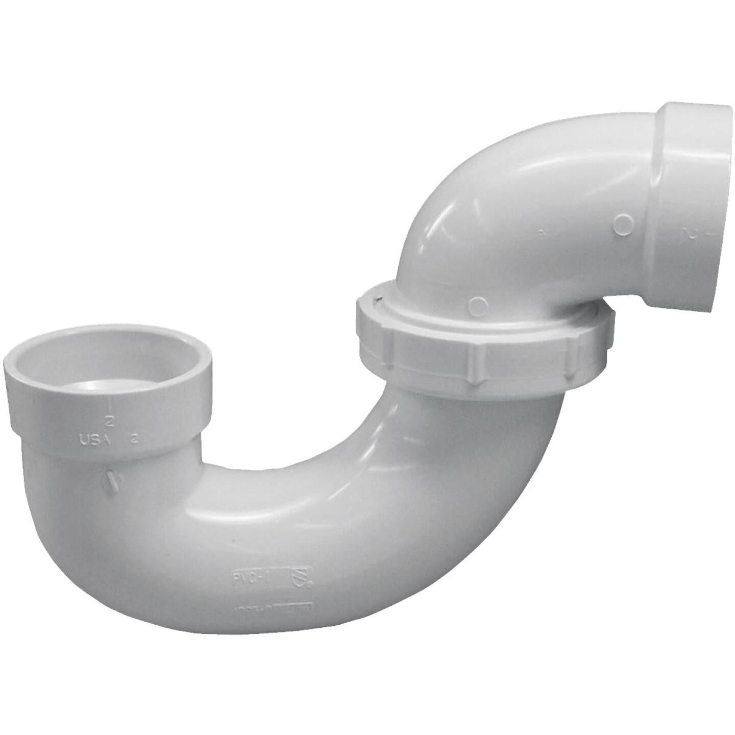 Charlotte Pipe 2 In. White PVC P-Trap with Union on Sale