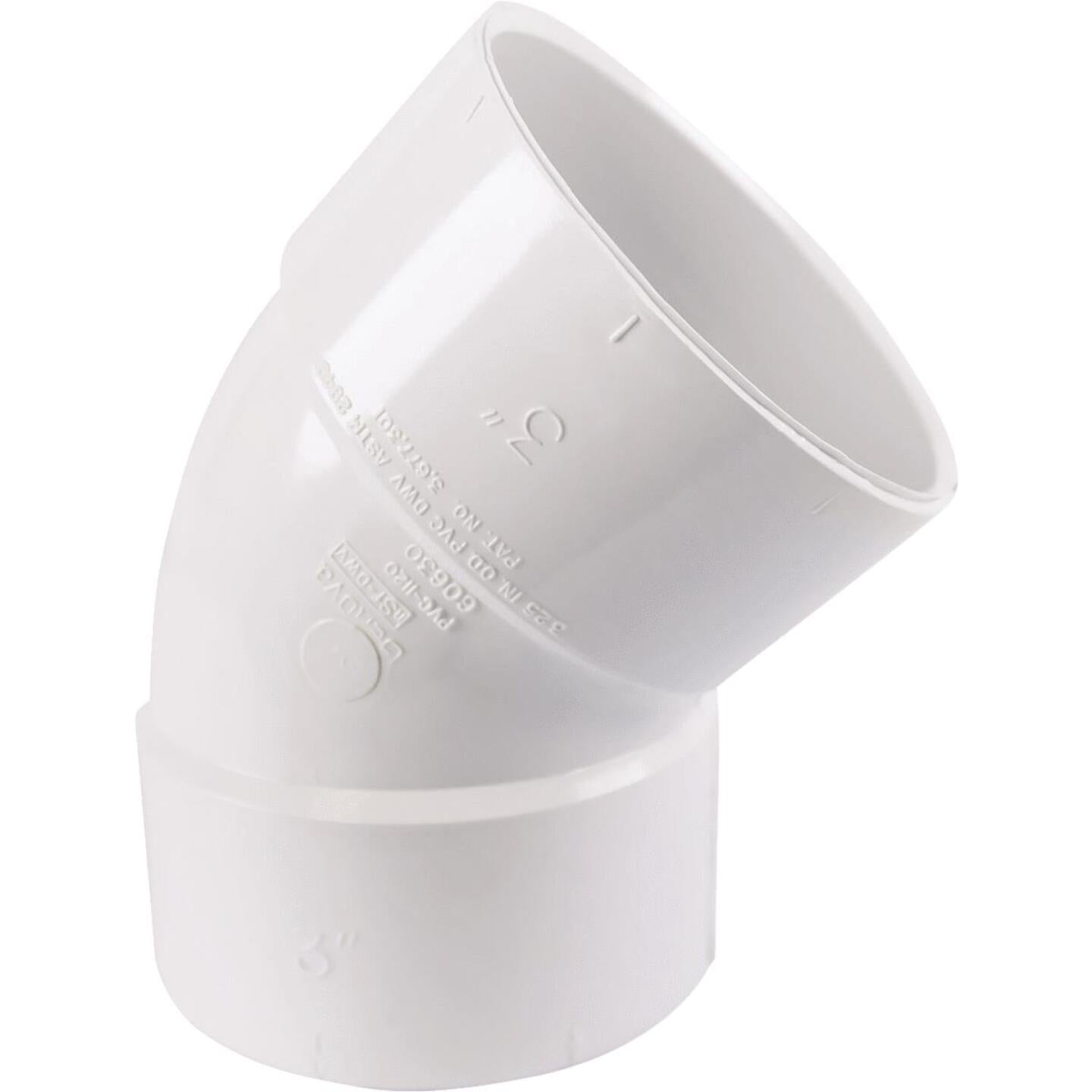 Charlotte Pipe 3 In. 45D PVC Elbow Sale