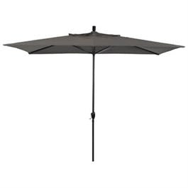 Deluxe Patio Market Umbrella, Charcoal Polyester/Aluminum, 10 x 6-Ft. Fashion