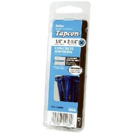 Concrete Anchors, Phillips Flat Head, 1/4 x 2-3/4-In., 8-Pk. Online Hot Sale