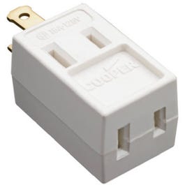 Cube Tap, White Vinyl, 2-Pole, 15-Amp, 125-Volt Online Sale
