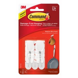 Command Toggle Hook, White, 2-Pk. Discount