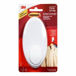 Command Clothes Hanger Hook, White on Sale