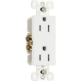 Decor Outlet 15A 125V 2P 3W White Fashion