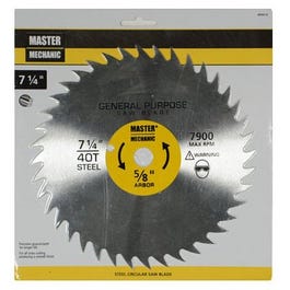 Combo/Rip Steel Circular Saw Blade, 40 Teeth, 7-1/4-In. Online