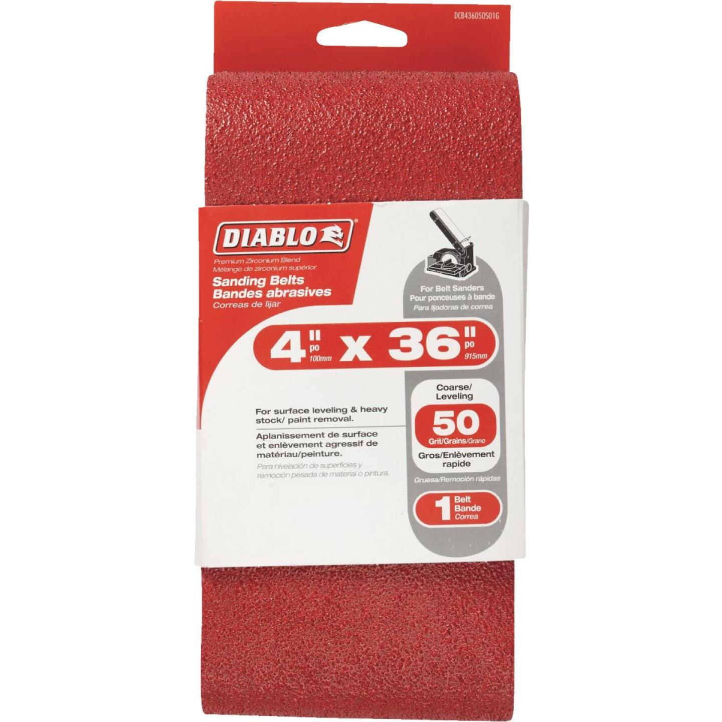 Diablo 4 In. x 36 In. 50 Grit General Purpose Sanding Belt Hot on Sale