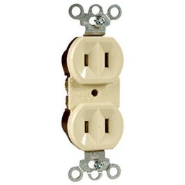 Duplex Outlet, Ivory, 2-Pole, 2-Wire Ground, 15-Amp, 125-Volt Online