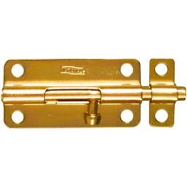Door Barrel Bolt, Dull Brass, 4-In. Online Hot Sale