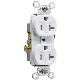 Duplex Receptacle, Tamper-Resistant, White, 20-Amp, 125-Volt Discount