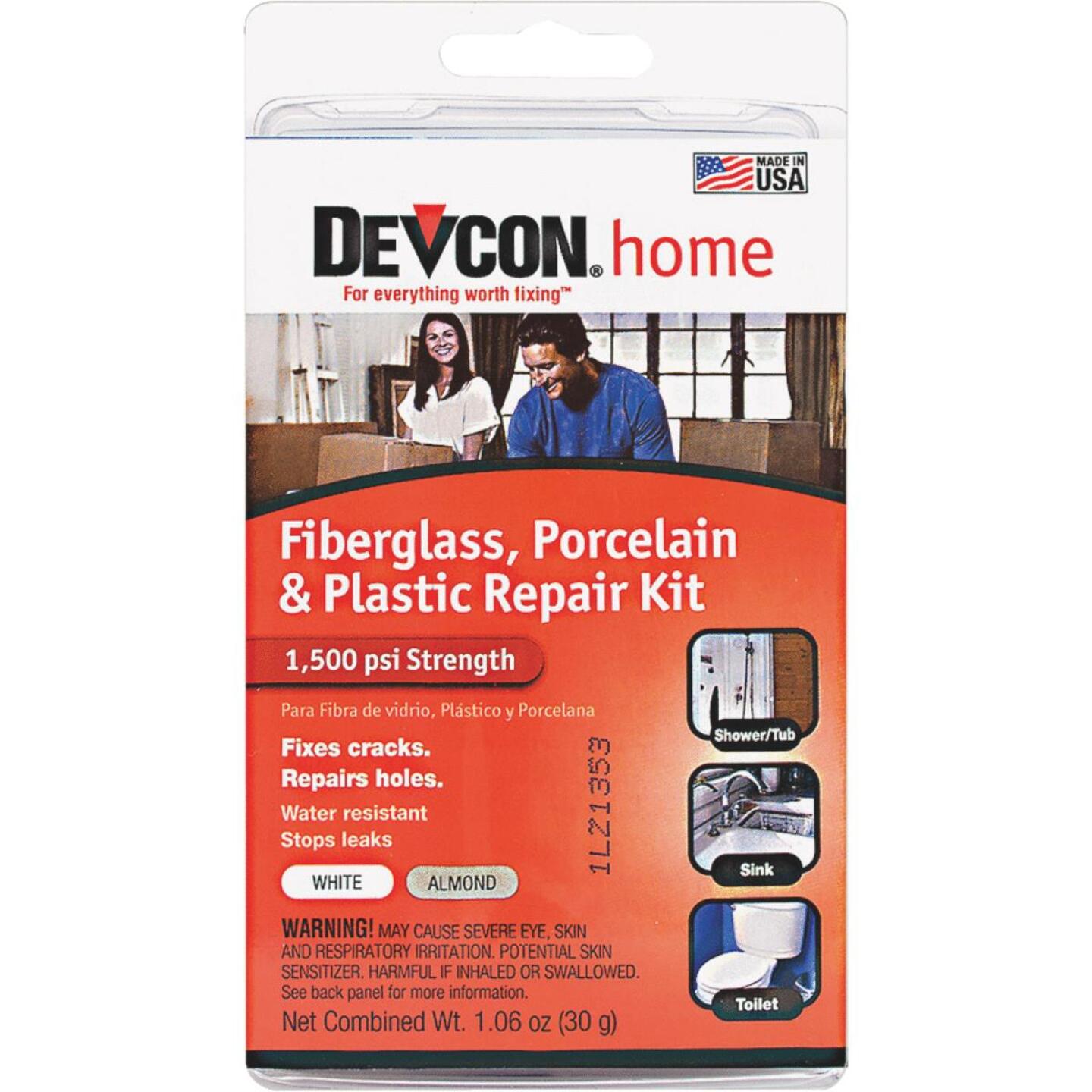 Devcon 1.06 Oz. Fiberglass, Porcelain & Plastic Epoxy Repair Kit Discount