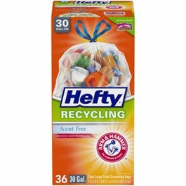 Drawstring Trash Bags, Clear, 30-Gal., 36-Ct. Sale