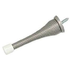 Doorstop, Wall-Mount, Spring, Satin Nickel, 3-In., 2-Pk. Discount