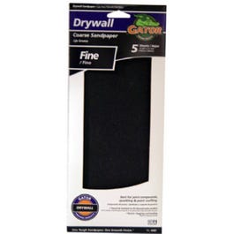 Drywall Paper, Fine 100 Grit, 4.25 x 11.25-In., 5-Pk. Supply