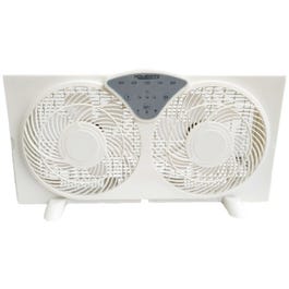 Digital Reversible Twin Window Fan, 3-Speed, 9-In. on Sale