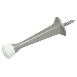 Doorstop, Wall-Mount, Rigid, Square, Satin Nickel, 3-In. Online