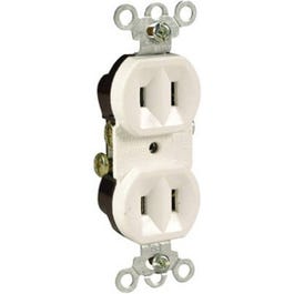 Duplex Outlet, 2-Pole, 2-Wire Ground, White, 15-Amp, 125-Volt Sale