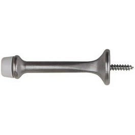 Doorstop, Wall-Mount, Rigid, Satin Chrome, 3-In., 2-Pk. Online