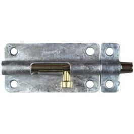 Door Barrel Bolt, Galvanized, 4-In. Supply