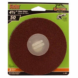 Fiber Discs, Aluminum Oxide, 50-Grit, 4.5 x 7/8-In., 3-Pk. Online