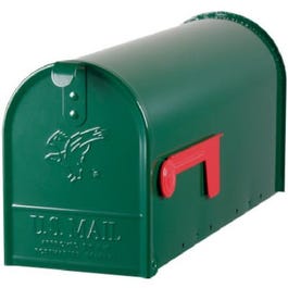 Elite Post Mailbox, Green Galvanized, 8.75 x 6.75 x 19-In. Online Hot Sale