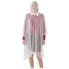 Emergency Poncho, Clear, One Size Discount