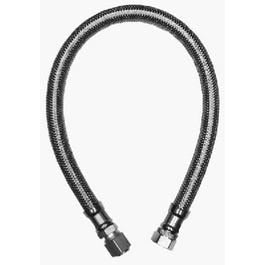 Faucet Connector, Delta Style, Stainless Steel, 3/8 Compression x 3/8 O.D. x 12-In. Supply