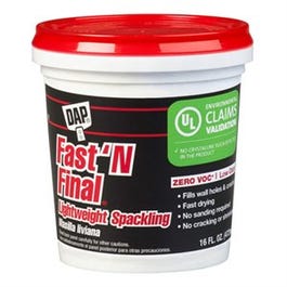 Fast ‘ N Final Spackling, Lightweight Formula, 1-Pt. Online Hot Sale
