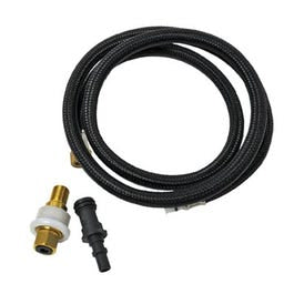 Faucet Side Spray Hose, Universal, Braided Nylon, 48-In. Supply