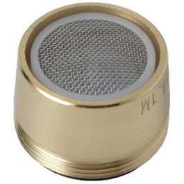 Faucet Aerator, Dual Thread, Polished Brass Discount