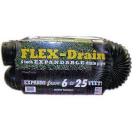 Flex Drain, Solid Black Polyethylene, 4-In. x 25-Ft. Sale