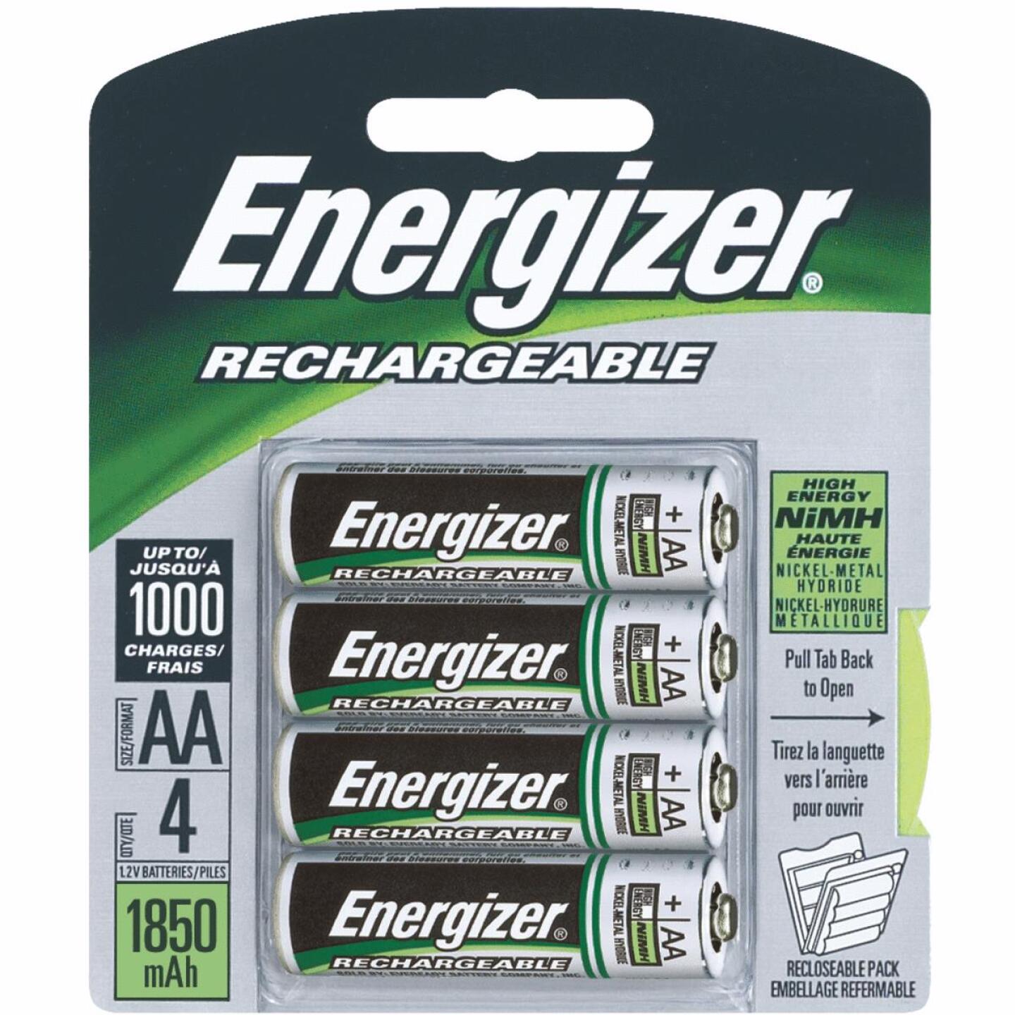 Energizer Recharge AA NiMH Rechargeable Battery (4-Pack) Supply