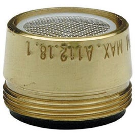 Faucet Aerator, Male, Polished Brass, 15/16-In. x 27-Thread Supply