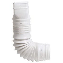 Flex-A-Spout Down Spout Adaptor, White, 3 x 4-In. Fashion