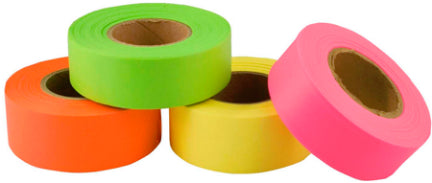 FLAGGING TAPE 1-3/16X150 RED FLUOR Supply