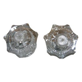 Fit-All Hot & Cold Faucet Handle, Clear, Pr. Online Sale