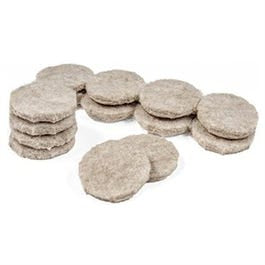 Furniture Pads, Self-Adhesive, Tan Felt, Round, 1-In., 16-Pk. Sale