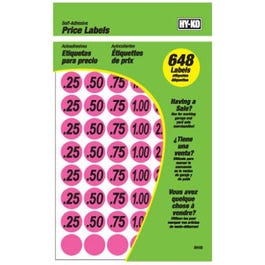 Garage Sale Price Stickers, Pink, .75-In., 648-Pc. Online now