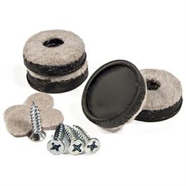 Furniture Glides, Felt, Round, Screw-On, 1-In., 4-Pk. Online Sale