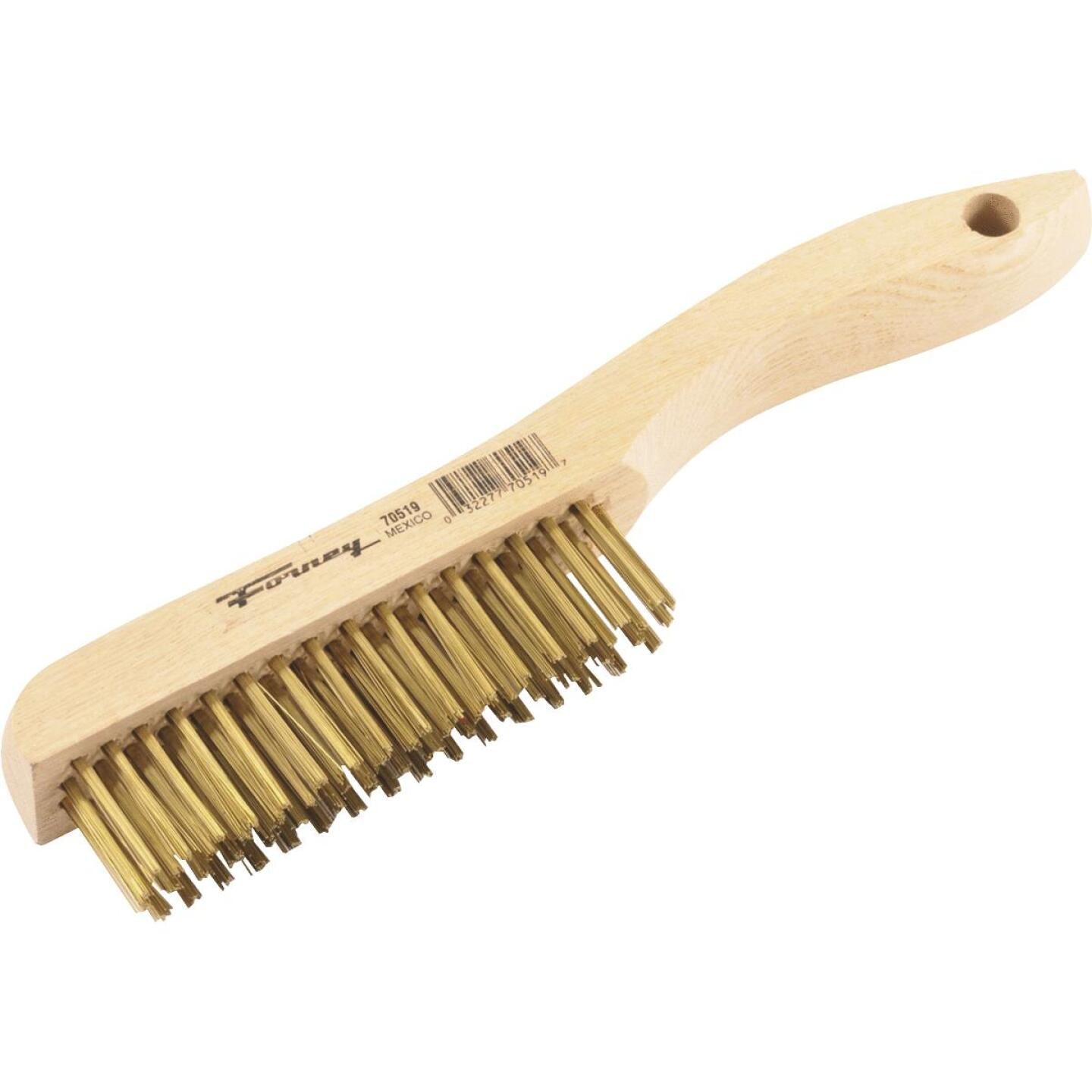 Forney 10-1/4 In. Shoe Handle Wire Brush with Brass Bristles Sale