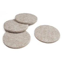 Furniture Pads, Self-Adhesive, Tan Felt, Round, 2.25-In., 4-Pk. Hot on Sale