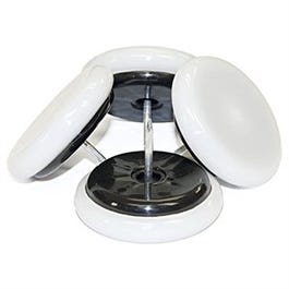 Furniture Glides, Nail-On Cushioned, White Plastic Base, 1.5-In., 4-Pk. Online now