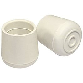 Furniture Leg Tip, Off White Rubber, 1.5-In., 2-Pk. Online Sale