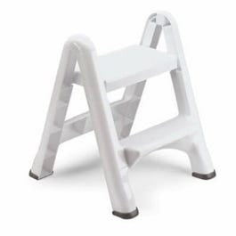 Folding 2-Step Stool, White on Sale
