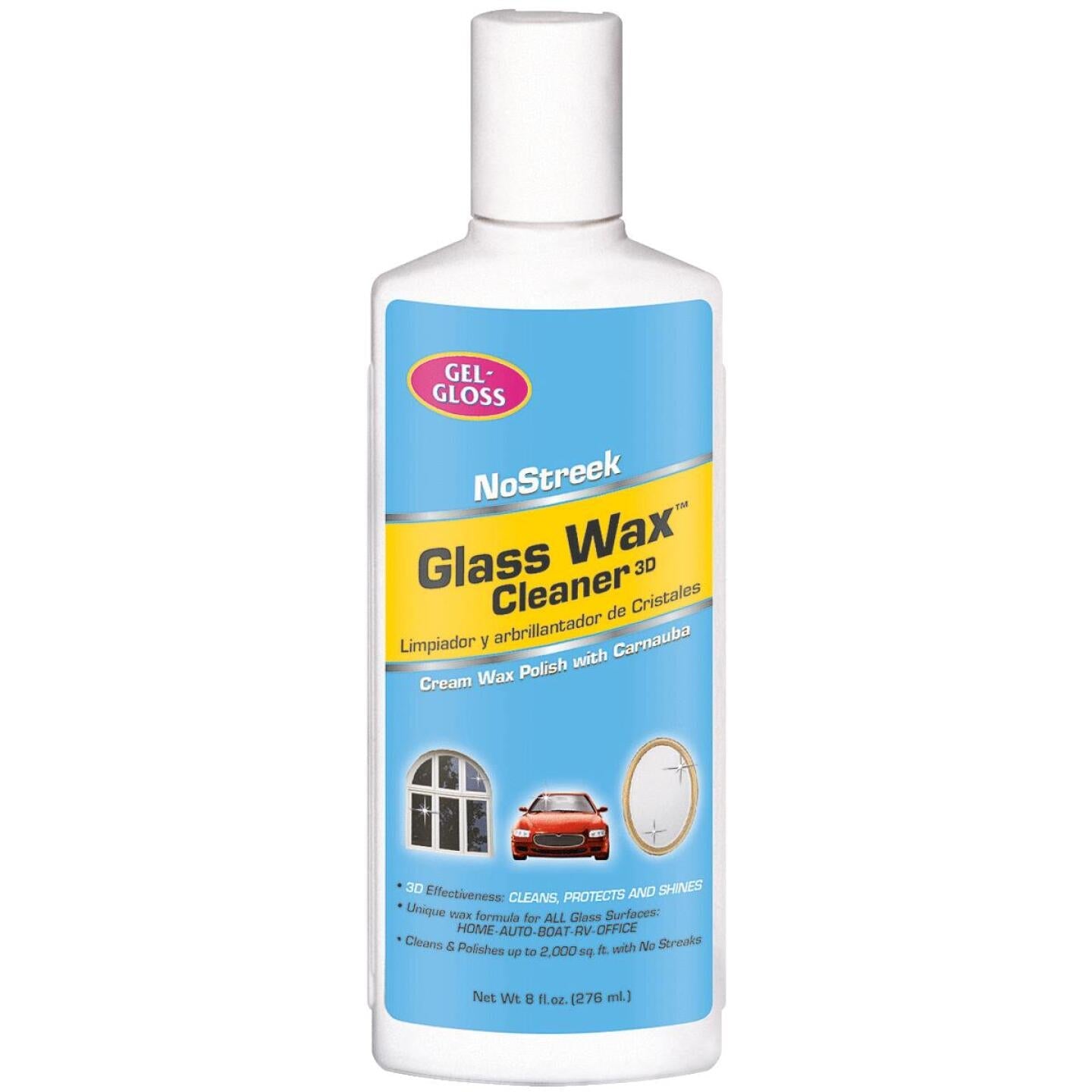 Glass Wax 8 Oz. Glass Cleaner & Polish Fashion