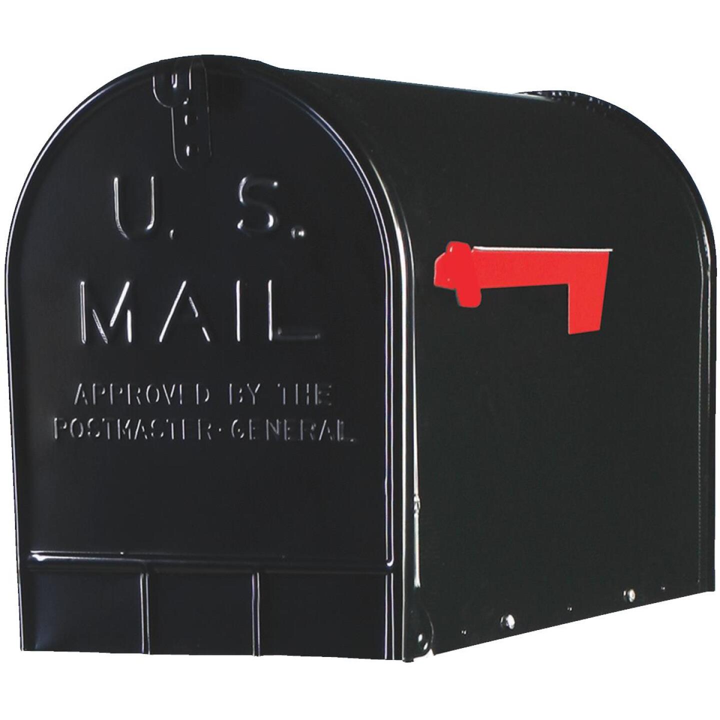 Gibraltar Stanley T3 Black Steel Rural Post Mount Mailbox Online Sale