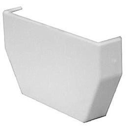Gutter Inside End Cap, White Vinyl on Sale