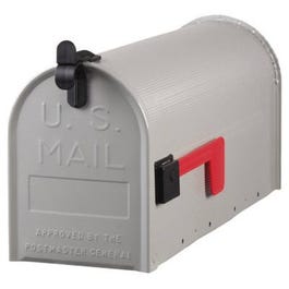 Grayson Post Mailbox, Silver Gray Galvanized Steel, 8.75 x 6.75 x 19-In. Discount