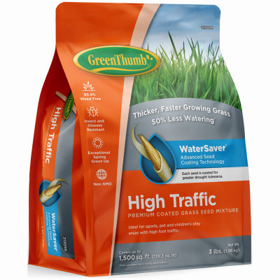 Green Thumb Premium Coated High-Traffic Grass Seed Covers 1,500 Sq. Ft. Online Hot Sale