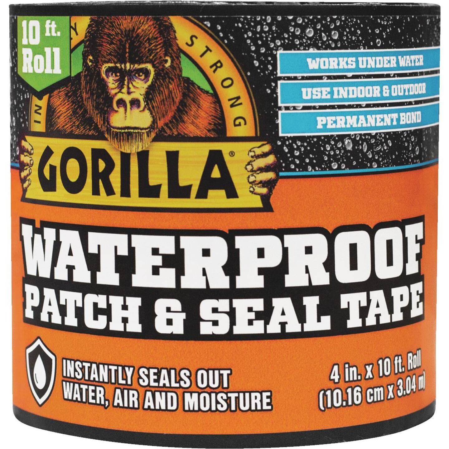 Gorilla 4 In. x 10 Ft. Waterproof Patch & Seal Repair Tape, Black Online Hot Sale