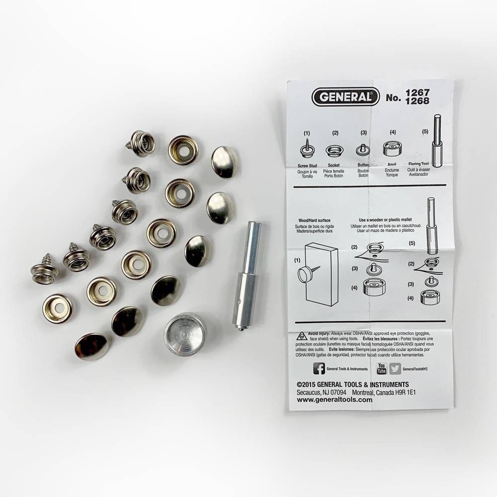 General Screw Snap Fastener Kit Sale